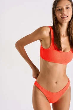 Banana Moon maillot de bain 2 pièces corail JUSTIN & NAIDA SCRUNCHY-Femme Classique|Brassière