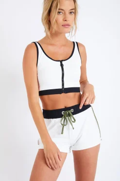 Banana Moon Tenue de sport été blanche Hakko & Maga Sprint- Maillots De Bain Sport|Pantalons & Shorts